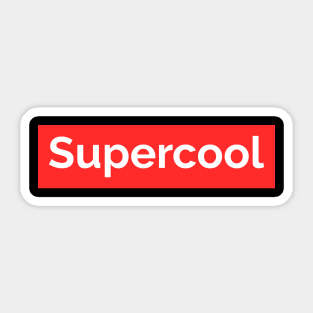 Supercool Sticker